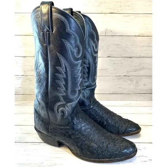 Justin Boots | Shoes | Justin Vintage Black Exotic Ostrich  display picture 3